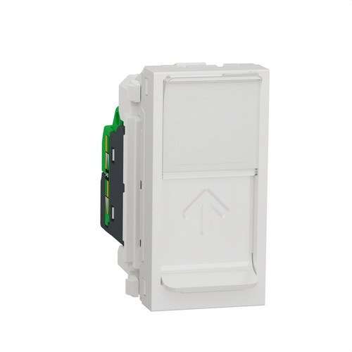 Presa 1 modulo RJ45 Categoria 5E UTP bianco polare New Unica con riferimento NU341018 del marchio SCHNEIDER ELECTRIC