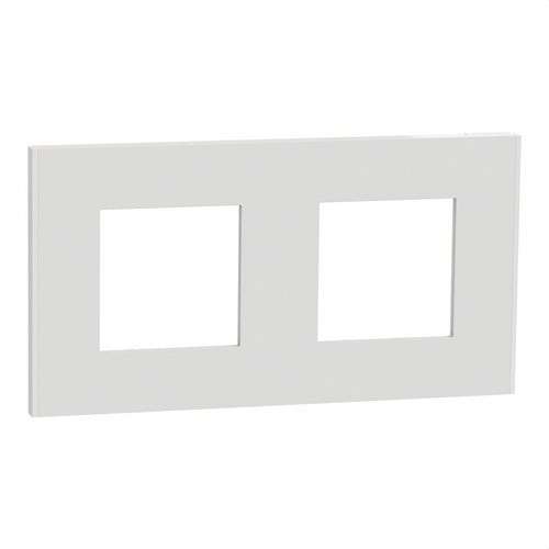 Cornice con 2 elementi bianchi New Unica Deco con riferimento NU600418 del marchio SCHNEIDER ELECTRIC