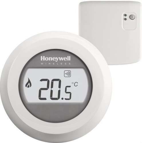 Kit composto da termostato digitale Honeywell T87 + ricevitore BDR91 con riferimento Y87RF2058 del marchio RESIDEO