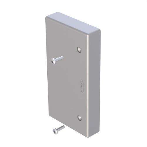 Copertura finale colore alluminio 50X100 U24X con riferimento 93371-03 del marchio UNEX