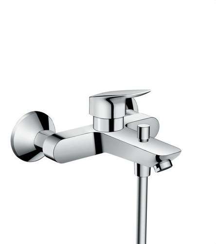 Miscelatore monocomando per doccia e vasca Logis cromato con riferimento 71400000 del marchio HANSGROHE