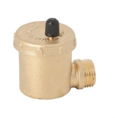Sfiato automatico dell'aria 1/2" con chiusura manuale e connessione laterale con riferimento 70038 04 00 del marchio GENEBRE