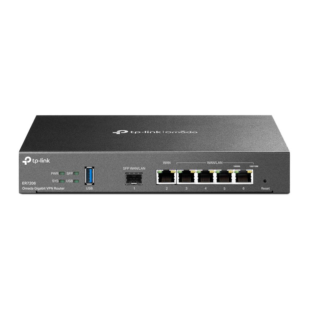 Router VPN Gigabit Omada con riferimento ER7206 del marchio TP-LINK