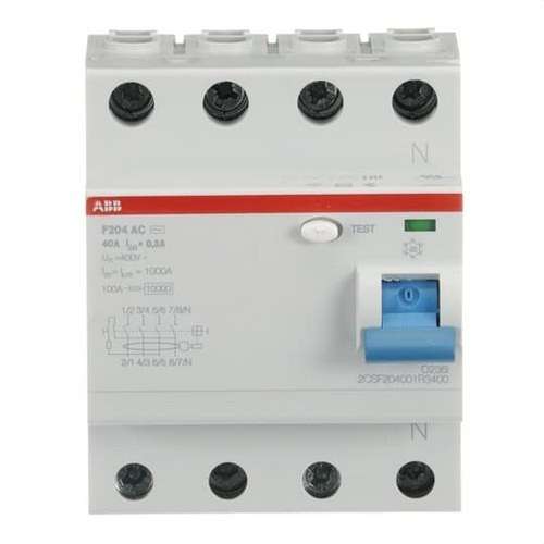 Differenziale 4P 40A Classe AC 300mA con riferimento 2CSF204001R3400 del marchio ABB