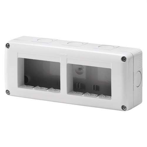 Scatola di superficie per meccanismi SYSTEM 6 moduli IP40 con riferimento GW27005 del marchio GEWISS