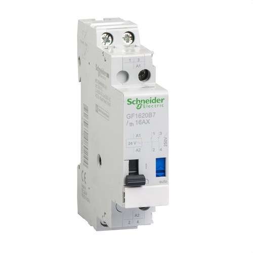 Telerruptore 16A 2 NA 24V 50-60HZ con riferimento GF1620B7 del marchio SCHNEIDER ELECTRIC
