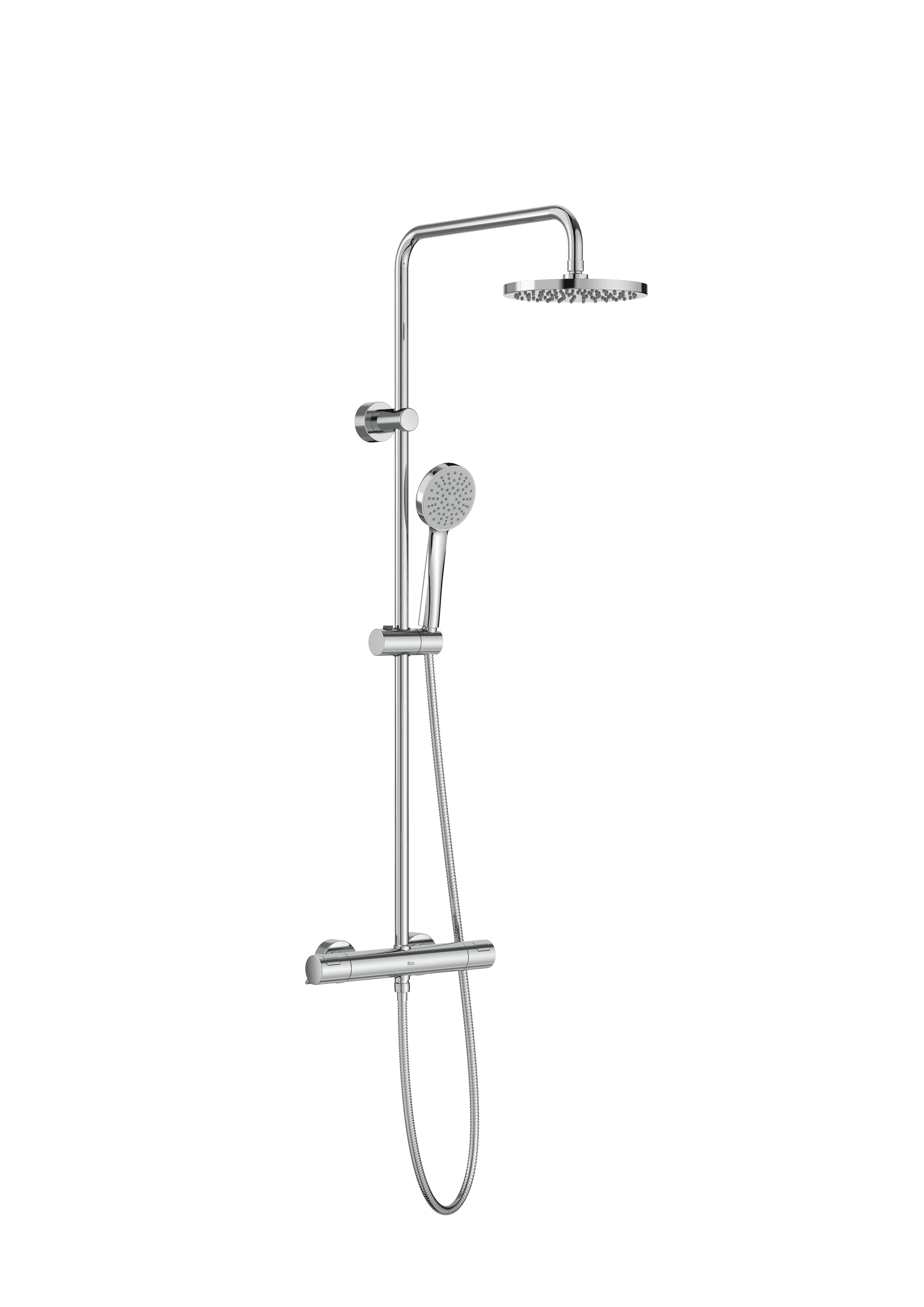 Colonna doccia termostatica cromata Roca T-Basic con riferimento A5A9F18C00 del marchio ROCA