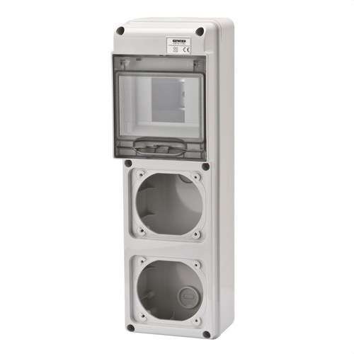 Quadro Q-DIN5 2 BASI 16A IP65 con riferimento GW68018N del marchio GEWISS