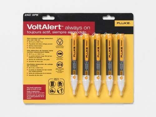 Pacco da 5 Tester elettrico fluke 2AC voltalert™ con riferimento 3807937 del marchio FLUKE