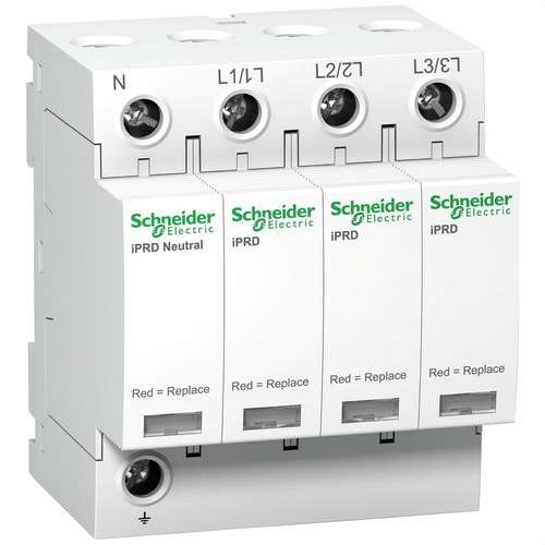 Limitatore di sovratensioni transitorie Tipo 2 iPRD40 40KA 350V 3P+N con riferimento A9L40600 del marchio SCHNEIDER ELECTRIC