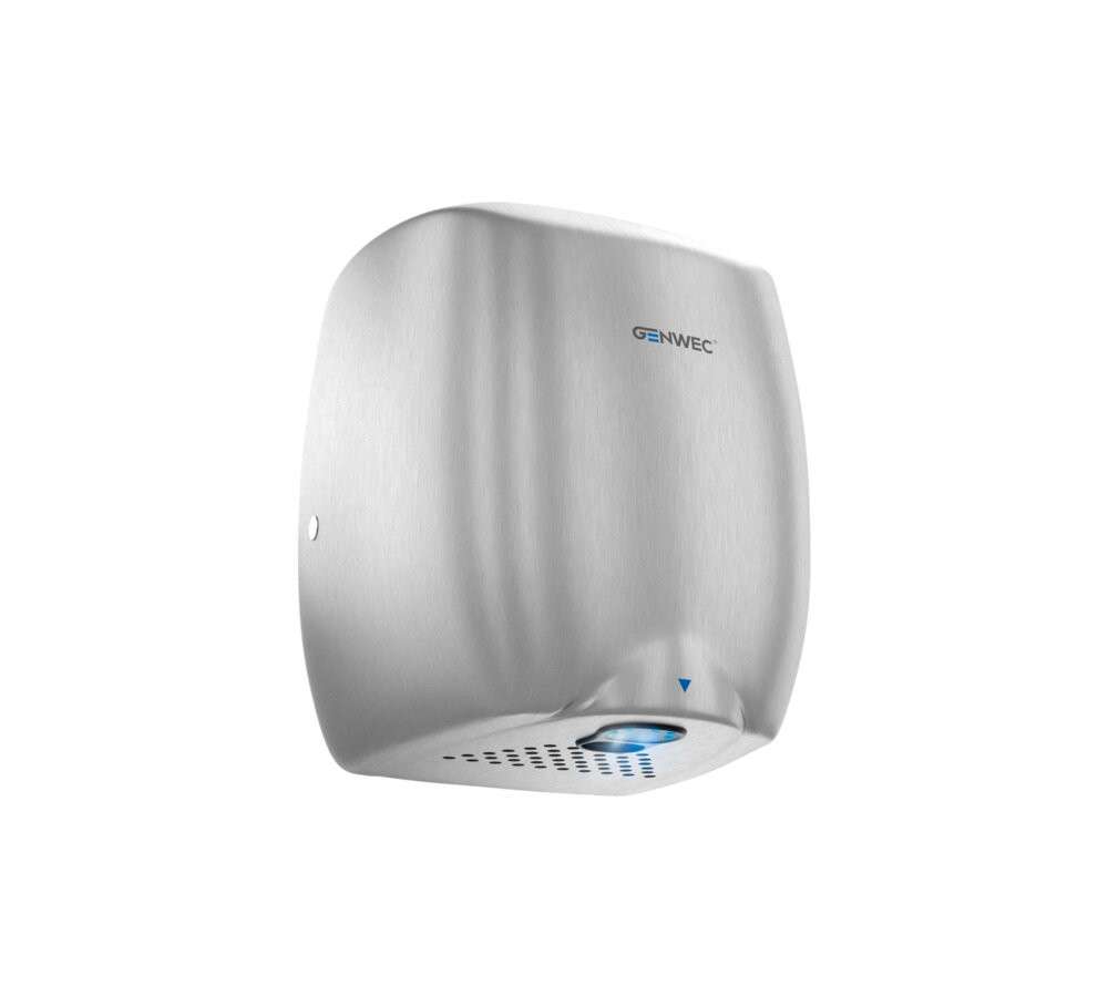 Asciugamani con sensore elettronico E-flow alluminio satinato 220-240V con riferimento GW01 12 02 01 del marchio GENWEC