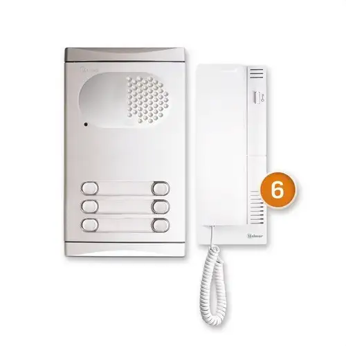 Kit citofono per 6 appartamenti Golmar 4260/AL con riferimento 11284260B del marchio GOLMAR