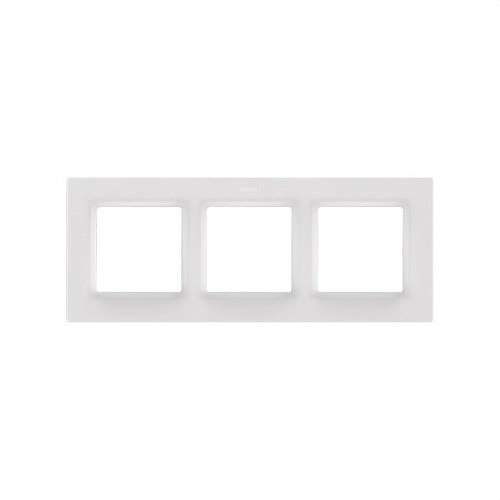Cornice per 3 elementi bianco opaco Simon 82 Concept con riferimento 8200637-090 del marchio SIMON