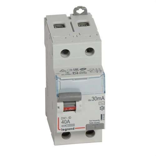 Differenziale DX3 2P 40A 30mA Classe AC con riferimento 411505 del marchio LEGRAND