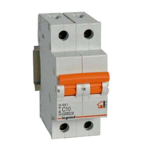 Magnetotermico RX³ - 2P - 230/400V~ - 10A - curva C con riferimento 419934 del marchio LEGRAND