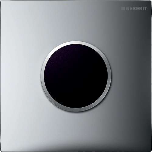 Sistema di scarico elettronico Geberit Serie 10 per orinatoi cromo opaco con riferimento 116.025.KH.1 del marchio GEBERIT