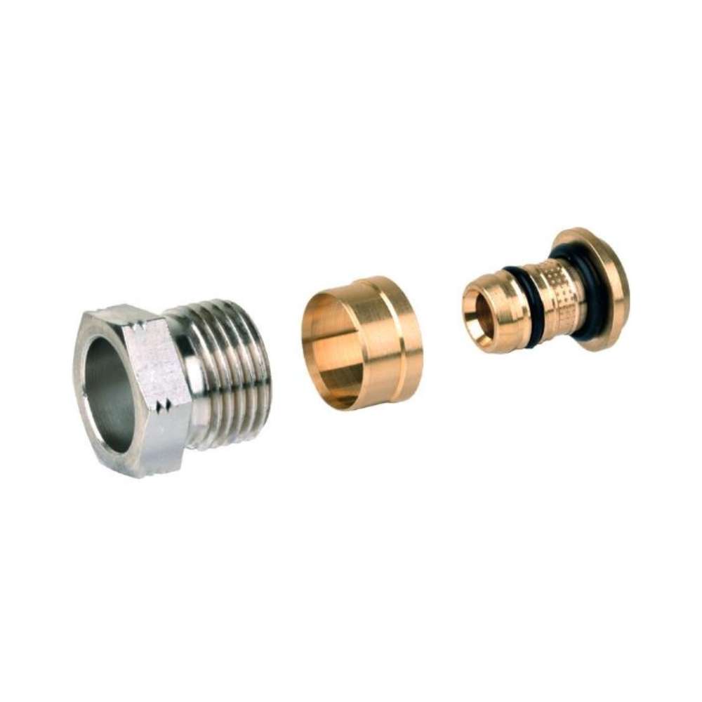 Raccordi per tubo multistrato/PE-X diametro 16x2mm con riferimento FIG1/2M16X2 del marchio RESIDEO
