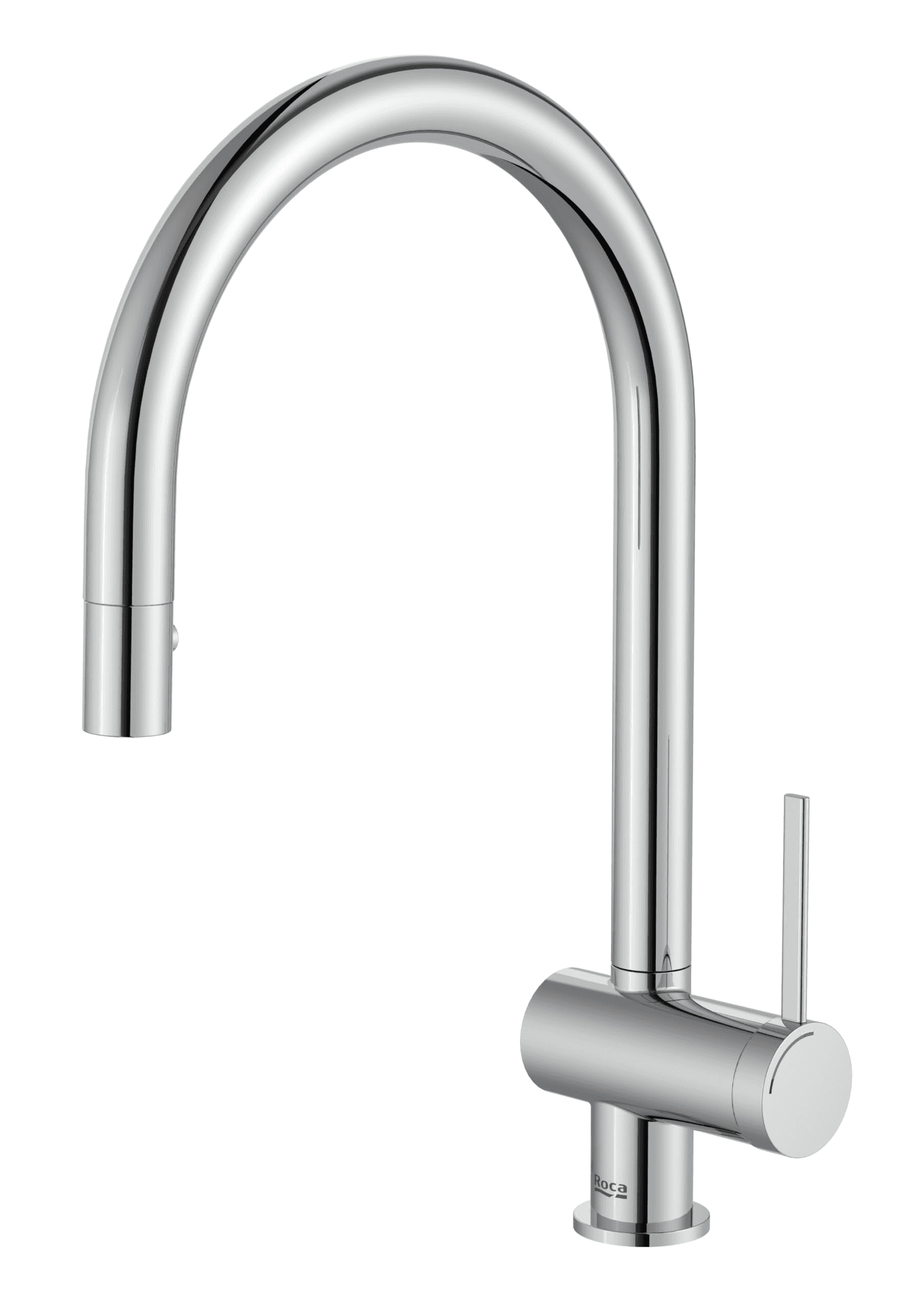Rubinetto da cucina con bocca curva e estraibile a 2 funzioni Cold Start Roca Ona con riferimento A5A811FC00 del marchio ROCA