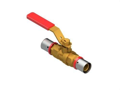 Valvola a sfera con leva e protezione PEX 25x2,30 con riferimento 1471.2525 del marchio MULTICAPAS