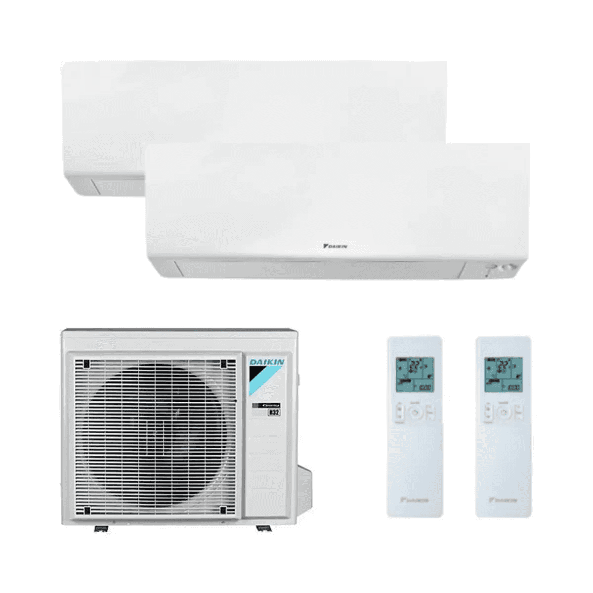 Condizionatore d'aria 2x1 con wifi Daikin Perfera 2,0 kW + 3,5 kW con riferimento KITDAIPER2MXM50A2035 del marchio DAIKIN