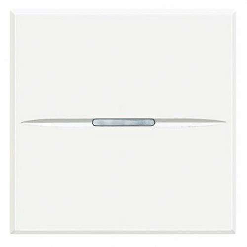 Pulsante assiale illuminabile 2 moduli bianco Axolute con riferimento HD4005M2AN del marchio BTICINO
