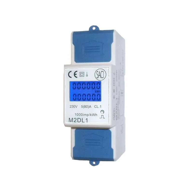 Contatore di energia monofase diretto fino a 80A M2DL1 con riferimento YM2DL13301 del marchio SACI
