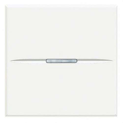 Interruttore assiale illuminabile a 2 moduli bianco Axolute con riferimento HD4001M2AN del marchio BTICINO