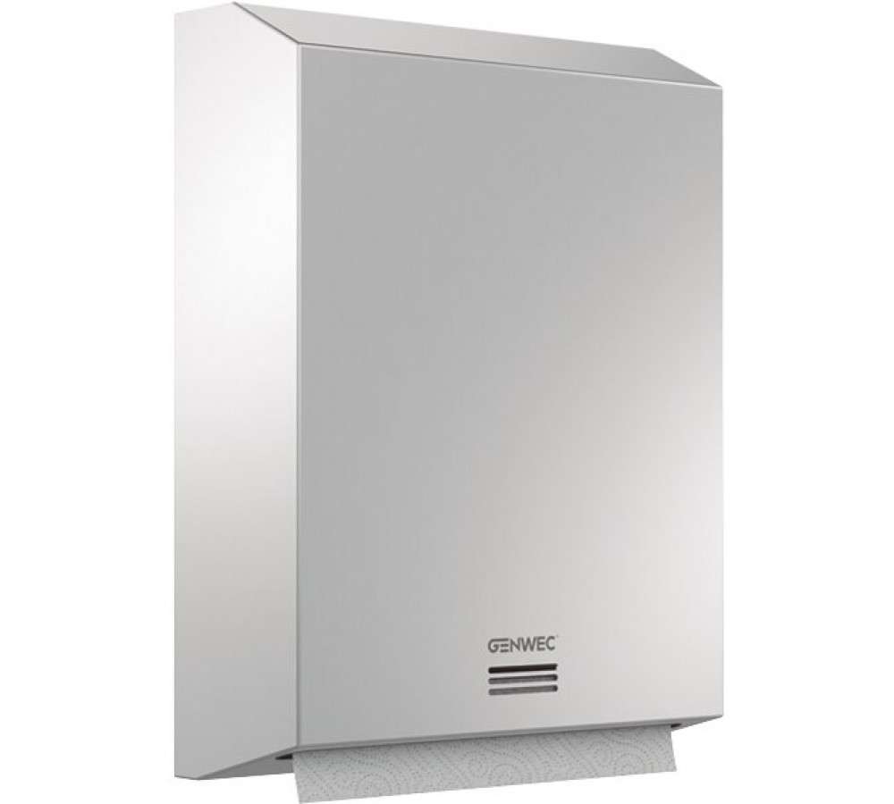Dispenser di carta asciugamani grande inox 304 satinato con riferimento GW03 05 04 01 del marchio GENWEC