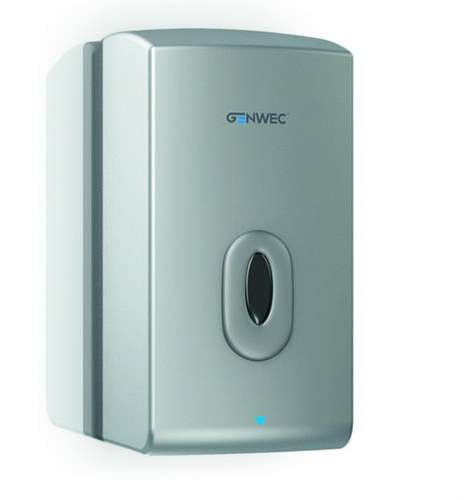 Dispenser automatico di sapone da 1100ml ABS argento con riferimento GW04 14 01 04 del marchio GENWEC
