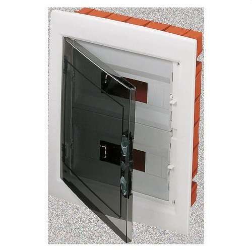 Quadro di distribuzione da incasso con porta fumé 24 moduli (12x2) con riferimento GW40606 del marchio GEWISS