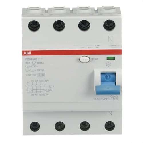 Differenziale 4P 63A Classe AC 30mA con riferimento 2CSF204001R1630 del marchio ABB