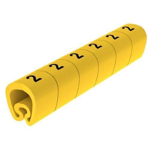 Segnalatori pretagliati gialli Ø18 PVC plastificati con riferimento 1813-2 del marchio UNEX