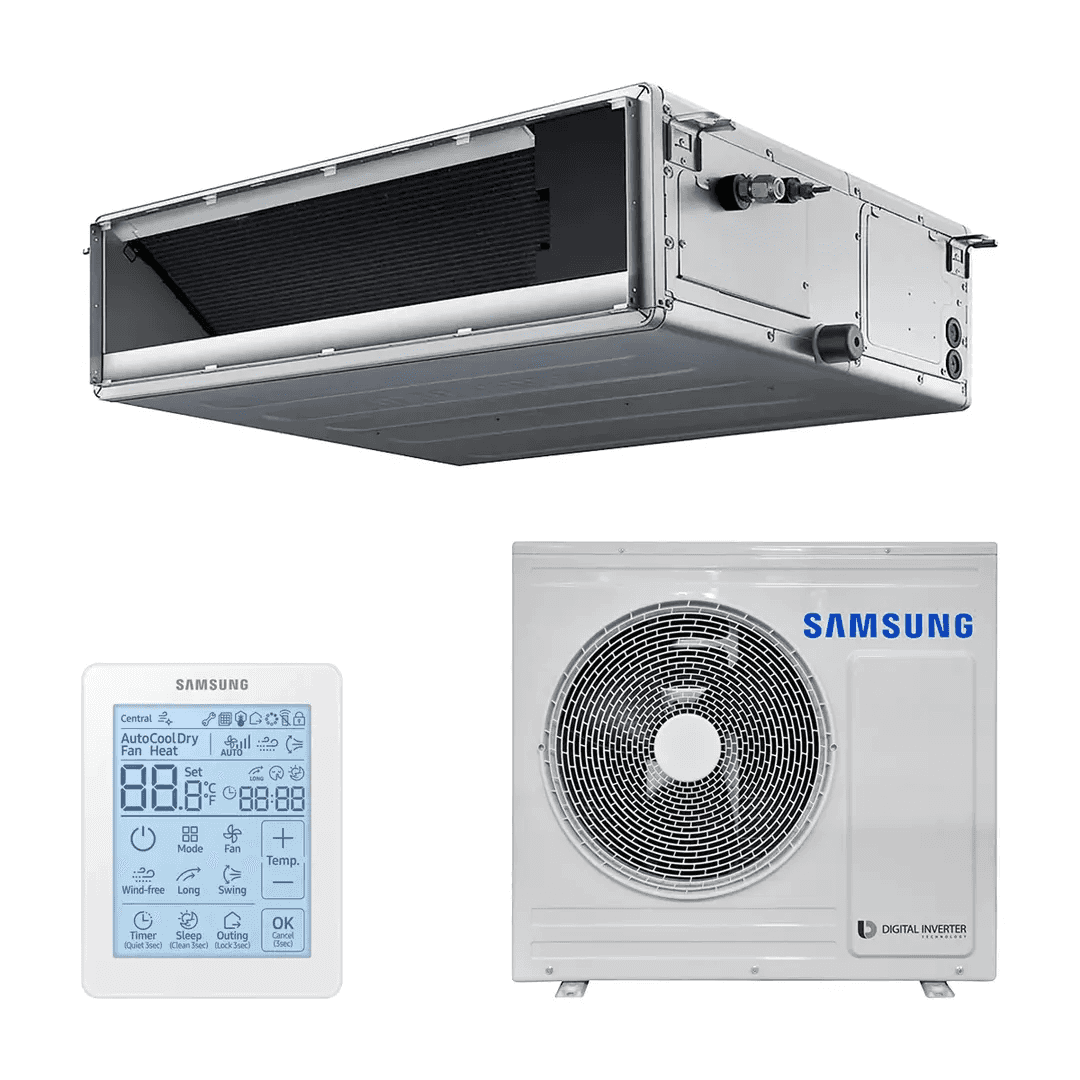 Condizionatore canalizzato Samsung Deluxe 6,8 kW 23000 BTU con riferimento F-AC071RXN del marchio SAMSUNG