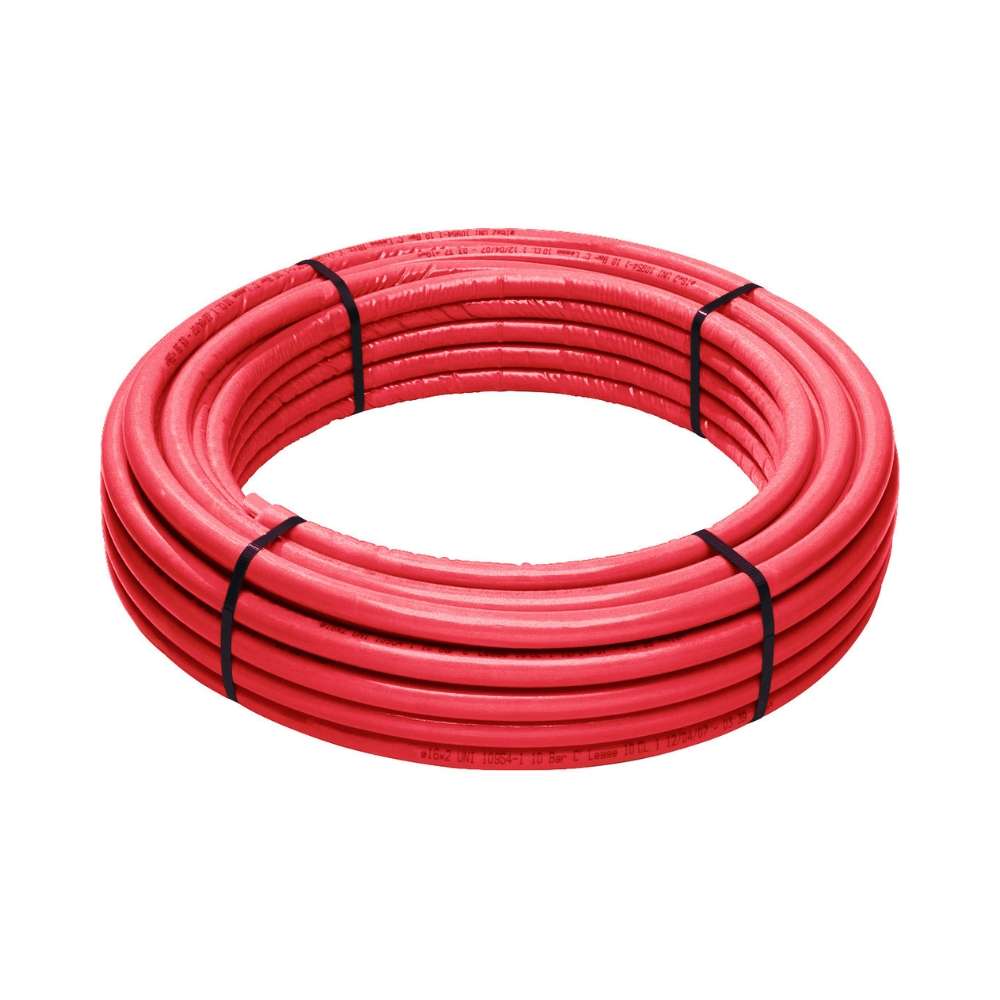 Tubo preisolato multistrato 32x3,00 10 mm rosso - Rotolo da 25 metri con riferimento 110.32125 del marchio MULTICAPAS