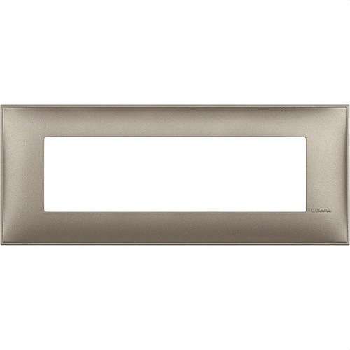 Cornice decorativa 7 moduli in titanio metalizzato Classia con riferimento R4807TM del marchio BTICINO