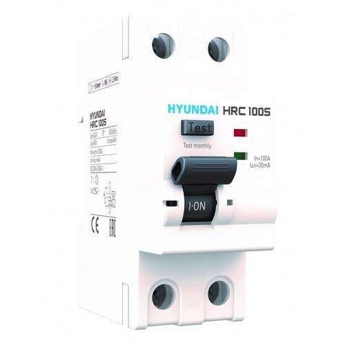 Interruttore Magnetotermico STD 2P, 25A, 30mA, Curva AC con riferimento HRC63S-G2PG4025 del marchio HYUNDAI