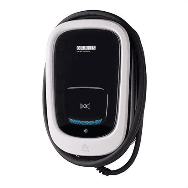 Caricabatterie auto elettrica monofase 7,4 kW Orbis VIARIS ISI 230 V Cavo 5 metri Tipo 2 con riferimento OB94S220HA1 del marchio ORBIS