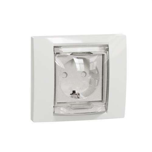Presa schuko IP44 New Unica Polar con riferimento NU003718 del marchio SCHNEIDER ELECTRIC