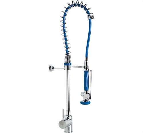 Rubinetto da cucina professionale colonna prelavaggio cromato con riferimento 1802 04 del marchio GENEBRE