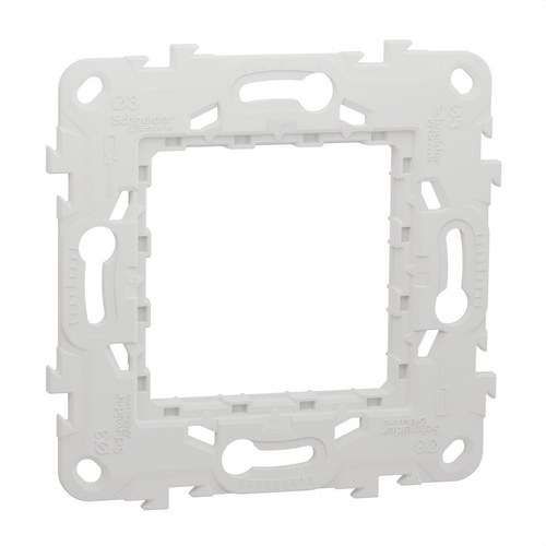 Telaio universale in plastica a 2 moduli New Unica con riferimento NU7002P del marchio SCHNEIDER ELECTRIC