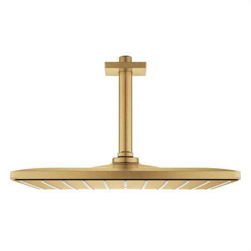 Soffione doccia a soffitto con braccio 142mm 1 getto Rainshower Mono 310 oro con riferimento 26566GN0 del marchio GROHE