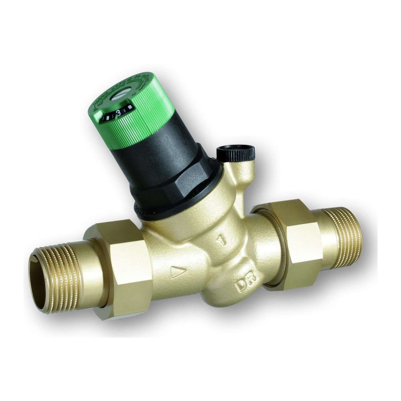 Valvola riduttrice con raccordi filettati R1 1/2" con riferimento D05FS-11/2A del marchio RESIDEO