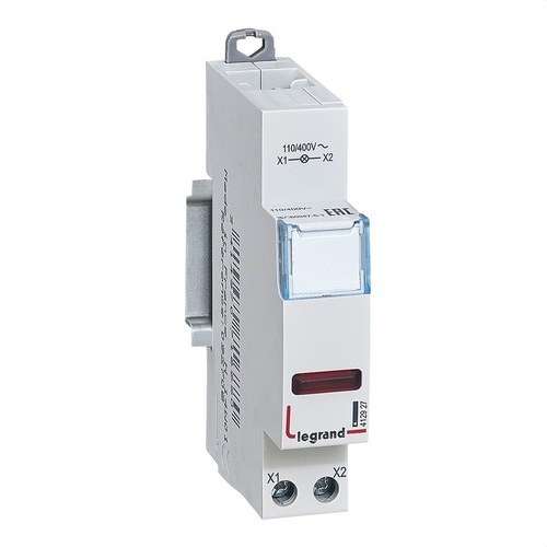 Indicatore pilota luminoso LED rosso con riferimento 412927 del marchio LEGRAND