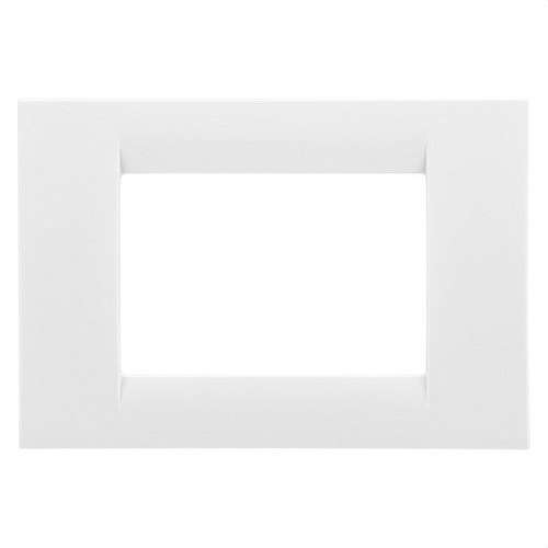 Placca di 3 moduli bianco nube System con riferimento GW22103 del marchio GEWISS