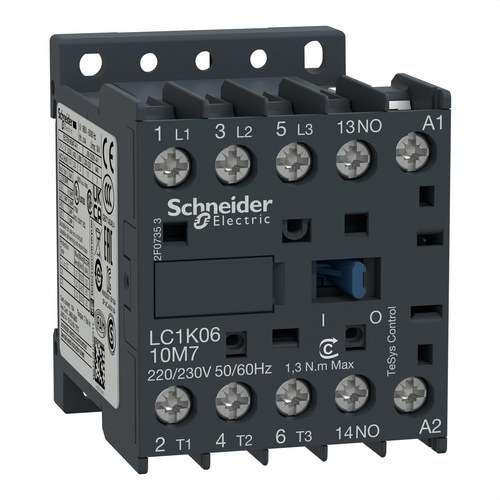 Minicontattore 6A 3P 220V CA 50-60HZ con riferimento LC1K0610M7 del marchio SCHNEIDER ELECTRIC