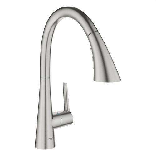 Miscelatore da cucina monocomando 1/2" Zedra supersteel con riferimento 32294DC2 del marchio GROHE
