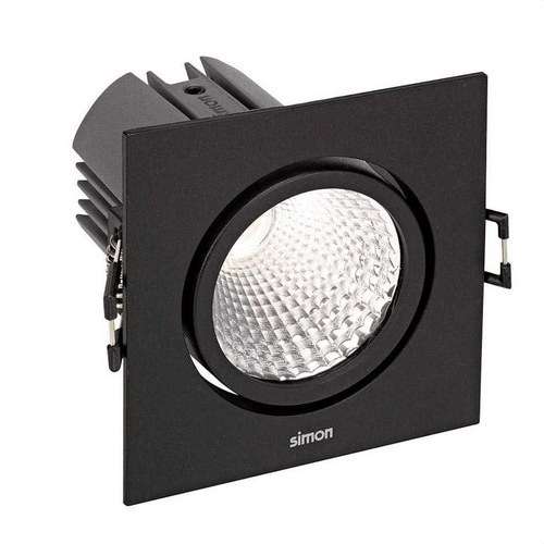 Downlight LED 703.24 ORIENTABILE QUADRATO 2700K WIDE FLOOD nero con riferimento 70324038-482 del marchio SIMON