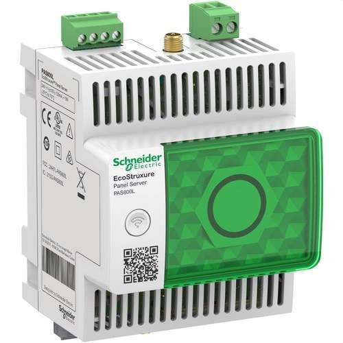 EcoStruxure Panel Server Advanced registratore di dati, concentratore wireless e gateway Modbus a 24V DC con riferimento PAS800L del marchio SCHNEIDER ELECTRIC