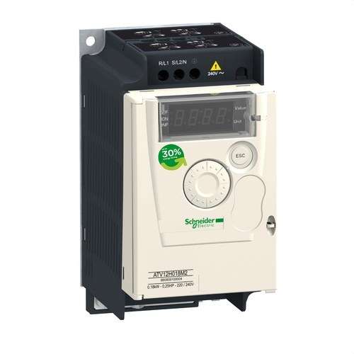 Variatore di velocità ALTIVAR-12 0,55KW 240V 1PH con riferimento ATV12P055M2 del marchio SCHNEIDER ELECTRIC