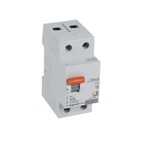 Differenziale RX³ - 2P - 230V~ - 30mA - 40A - Tipo AC con riferimento 402057 del marchio LEGRAND